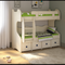 Sage Loft Bunk with integrated desk nook and blue-accented drawers
