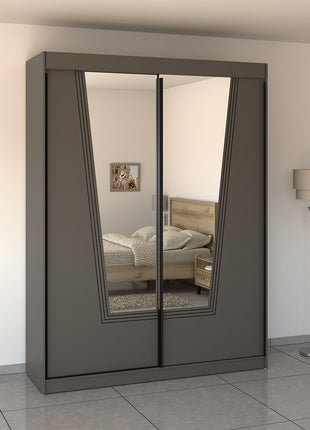 Graphite Sliding Wardrobe