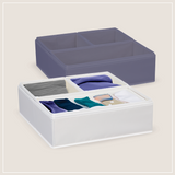Four Parts Canvas Clothing Organizer 34X34X10