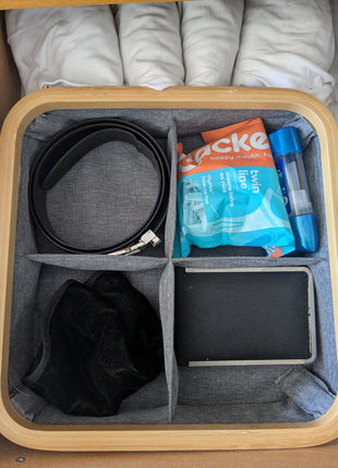 Bamboo & Canvas Closet Organizers
