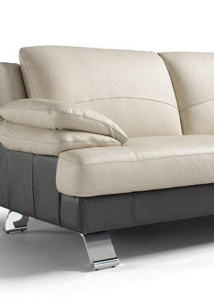 Samba sofa detail - armrest and chrome leg close-up