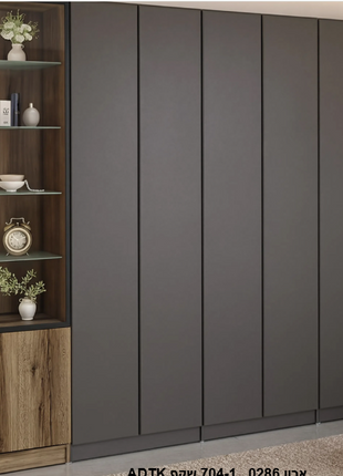 Slate Vista Open-Shelf Wardrobe