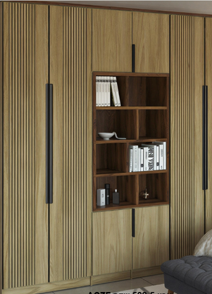Nordic Oak Library Wardrobe