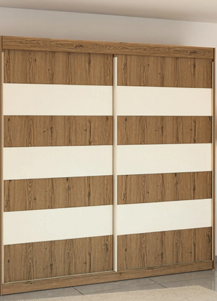 Timber Stripe Sliding Wardrobe