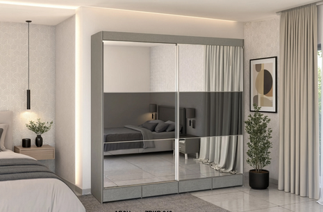 Full Mirror Sliding Wardrobe