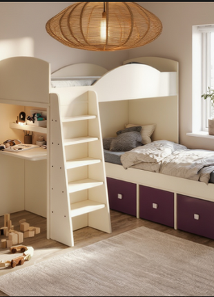 Nordic Pine Bunk minimalist open-frame bunk bed