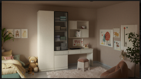 Luna Study Corner Set