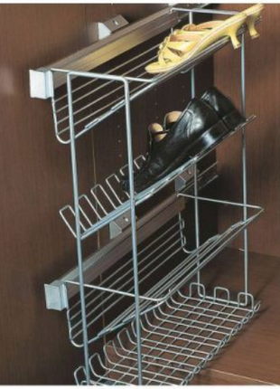 PullOut 3-Tier Wire Shoe Rack