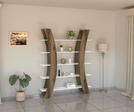 Hourglass Pillar Shelf