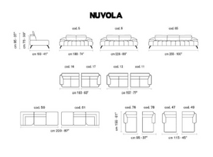 Novula modular sofa in black leather with chaise longue, styled in a modern living room
