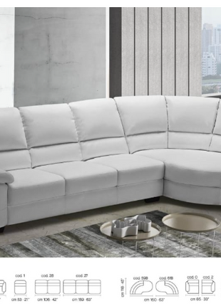 Argos modular sofa catalog view with configuration diagram