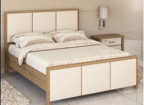 Natural Oak & Cream Bed 180cm