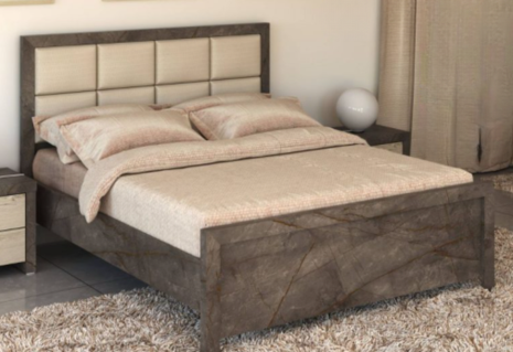 Quilted White Bed 180cm