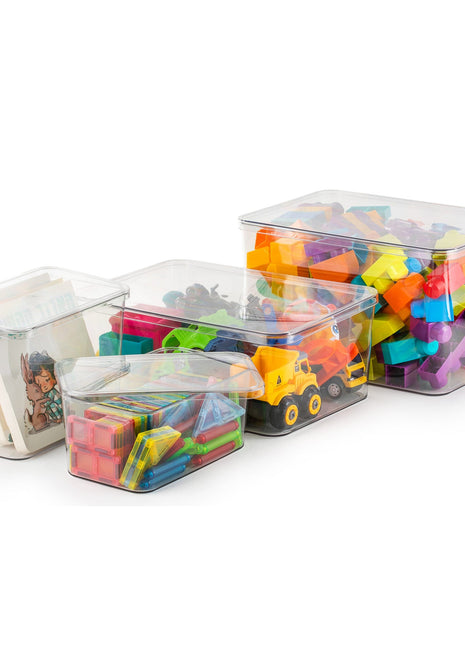 Clear Organizing Containers with Lids